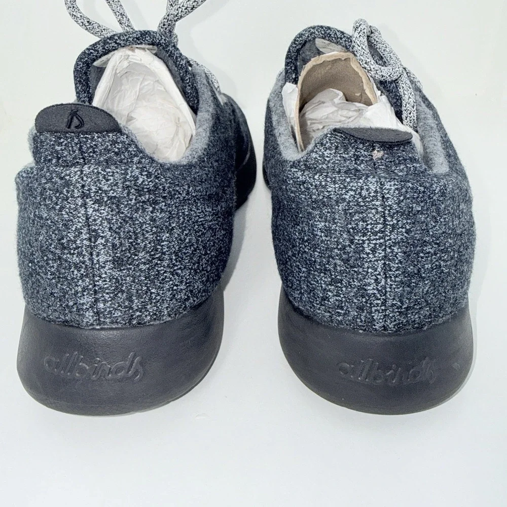 Allbirds Men's The Wool Runners Gray Fashion Shoes Size 13 Gray/Black
